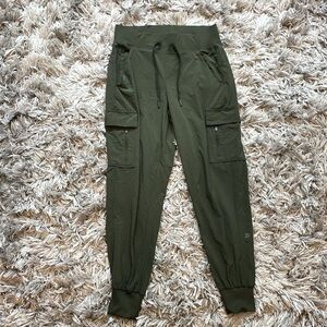 target Brand Women's Flex Woven Mid-Rise Cargo Joggers - All In Motion™